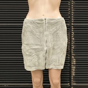 Obey Textured Beige Mini Skirt